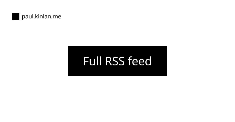 Full RSS feed