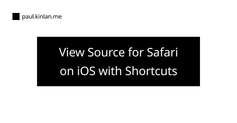 view source on mobile safari