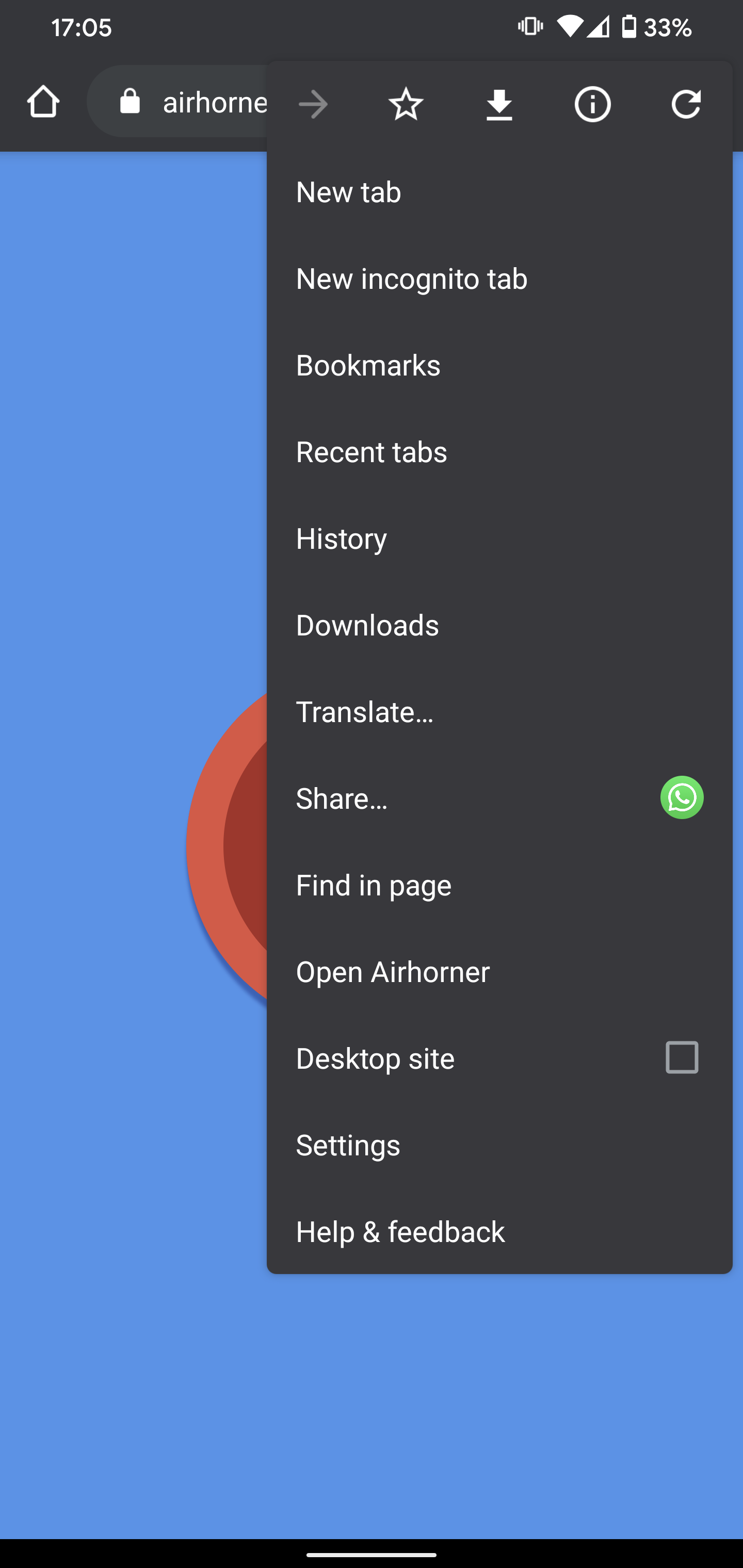 Accessing Bookmarklets via the menu