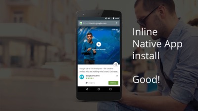 There is a solution: Inline app install