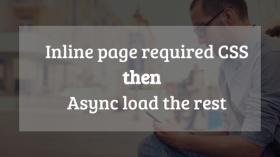 Inline your CSS that you need just for that page